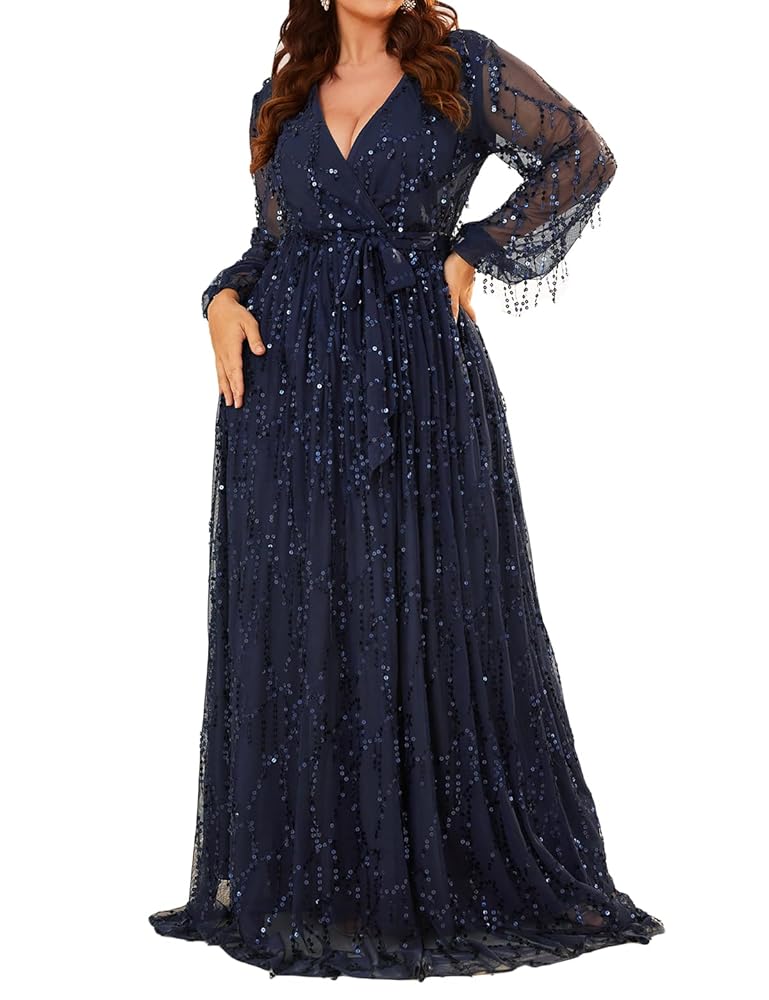 Amazon.com: Madam Uniq Women 1920s Long Sleeve Sequin